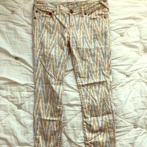 Free people patterned jeans